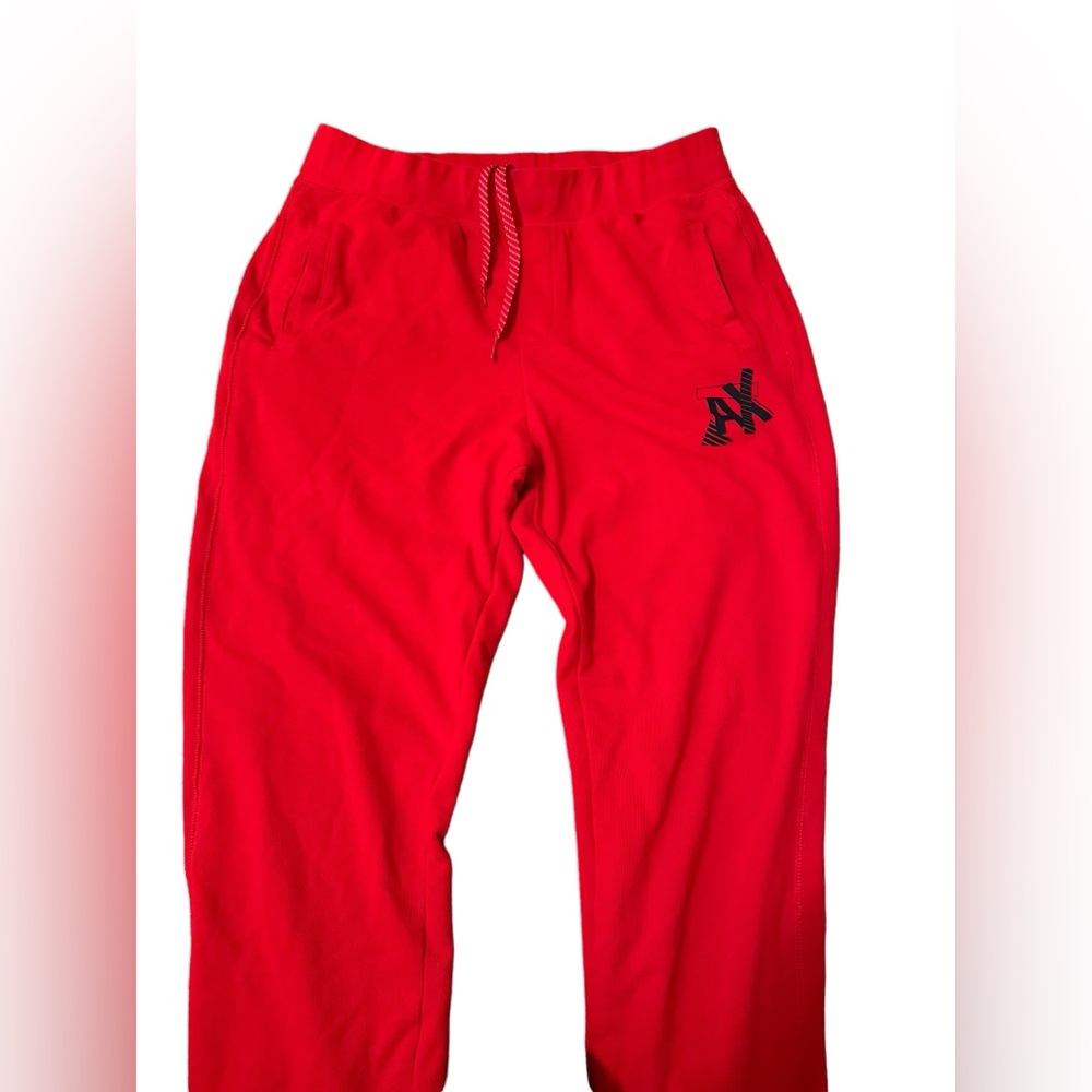Armani Exchange - Jogger / Sweatpants | Red with black A/X in the front Size: L